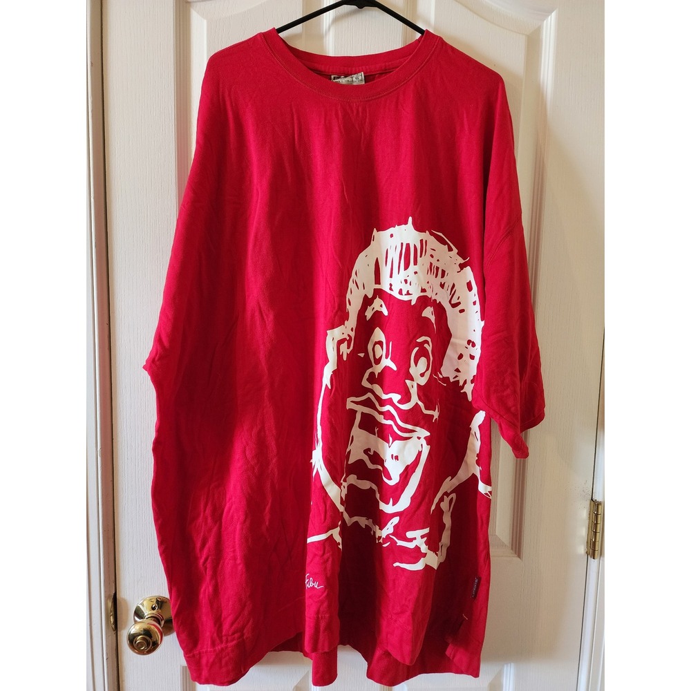 Platinum FUBU Fat Albert Red Graphic T-Shirt Mens 4X Vintage 90s Y2K Streetwear